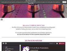 Tablet Screenshot of d-funk-music.de